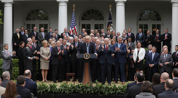 President Donald Trump and House Republicans