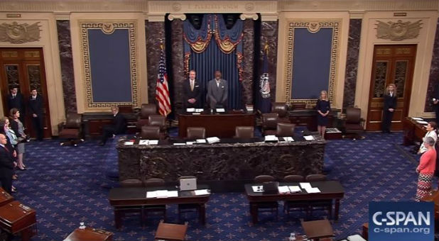 Barry Black prays over Congress.