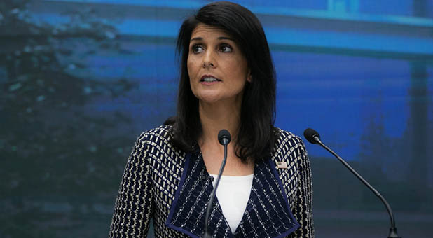 U.S. Ambassador to the U.N., Nikki Haley