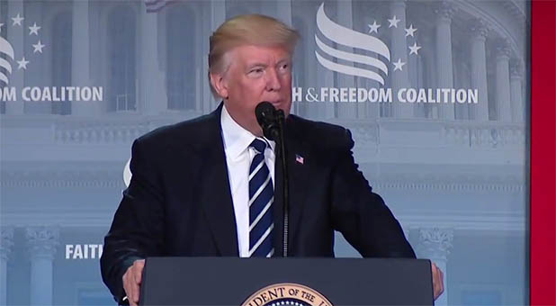 President Trump to Evangelicals: ‘We’re Under Siege’