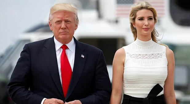 President Donald Trump and Ivanka Trump