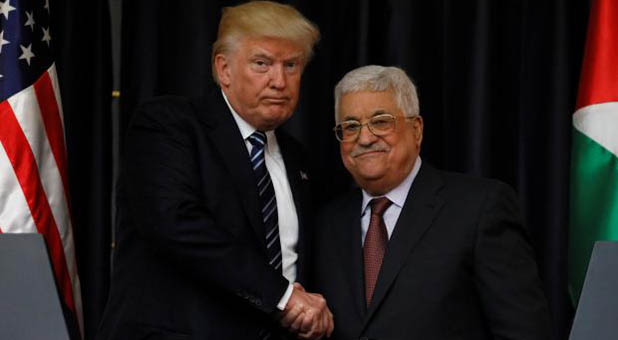 President Donald Trump and Palestinian Authority President Mahmoud Abbas