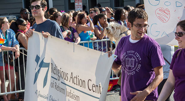 Reform Jews Marching in Gay Pride Parade