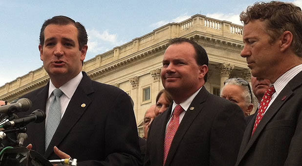 U.S. Sens. Ted Cruz (R-Texas), Mike Lee (R-Utah), and Rand Paul (R-Ky.)