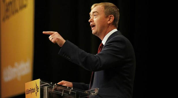 Former U.K. Liberal Democrat Party Chairman Tim Farron