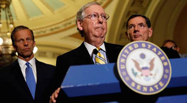 Senate Majority Leader Mitch McConnell (R-Ky.) and Senate GOP Leaders