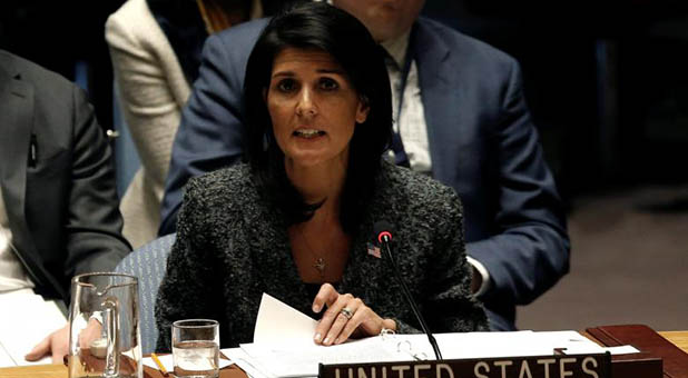 U.S. Permanent Representative to the United Nations Ambassador Nikki Haley