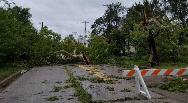 On Monday afternoon, Perpetual Help Home Inc. posted photos on its Facebook page showing downed fences and trees, flooded yards, buckled pavement and interior ceilings that had caved in.