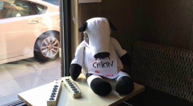 A charging station at the Sanford, Florida Chick-fil-A