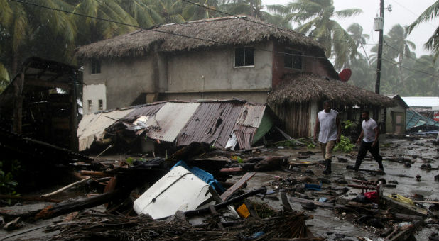 Hurricane Irma damage in the Dominican Republic.