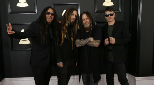 KORN at the 2017 Grammys.