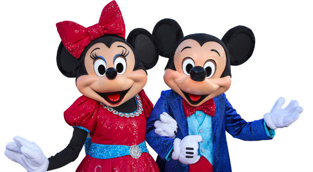 Minnie and Mickey Mouse