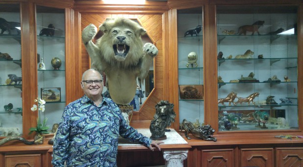 Bishop Bill Hamon in his office.