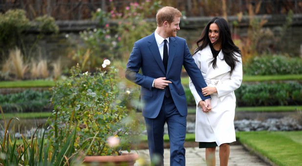 Prince Harry and Meghan Markle announce their engagement.