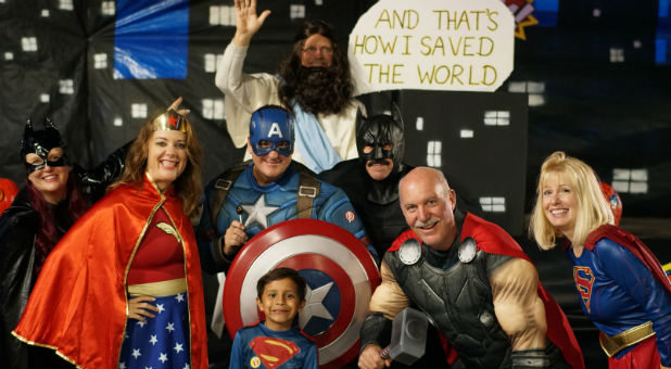 Participants at the Water of Life Trunk-or-Treat festival.