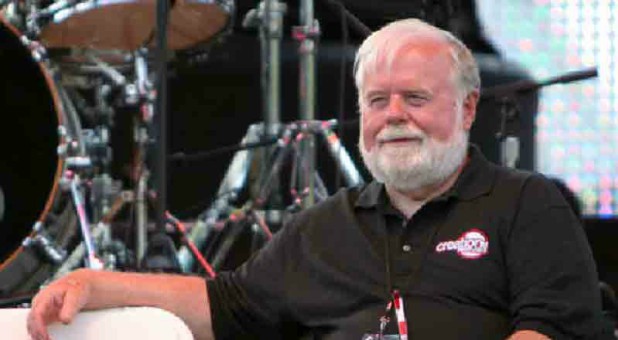 Pastor Harry Thomas, co-founder of Creation Fest, listens to a speaker in this file photo from 2011.