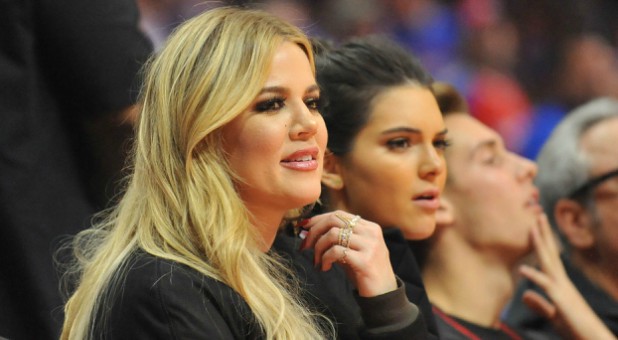 Khloe Kardashian, left, confirmed her pregnancy.