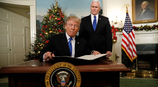 Trump Announces Jerusalem as Capital of Israel and Orders the U.S. Embassy to Move—Fulfilling Another Promise to Evangelicals