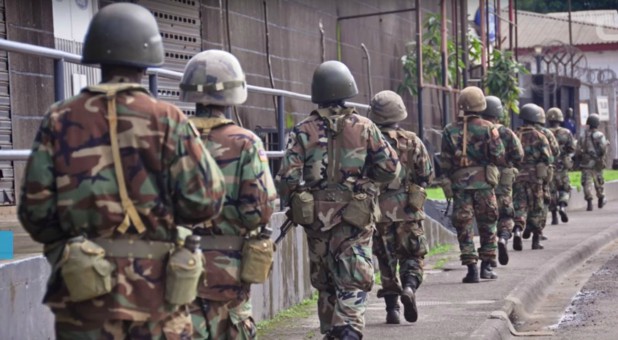 Liberian soldiers.