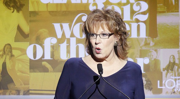 Television personality Joy Behar talks during the Glamour Magazine Women of the Year Awards event in New York Nov. 12, 2012.