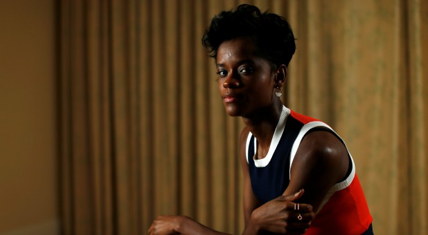 Cast member Letitia Wright poses for a portrait while promoting the movie