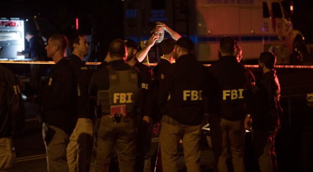 Police maintain a cordon near the site of an incident reported as an explosion in southwest Austin.