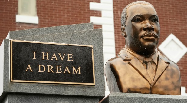 A bust of Martin Luther King Jr. is pictured in Selma, Alabama.