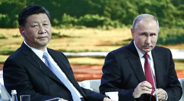 China's Xi Jinping and Russia's Vladimir Putin