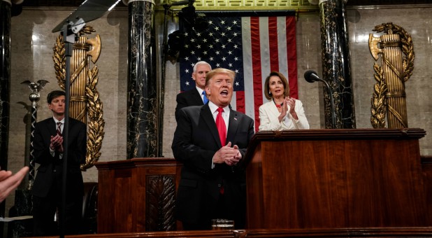 Donald Trump delivers his State of the Union address.