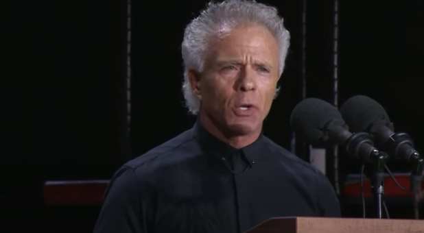 Pastor Kent Christmas speaks at