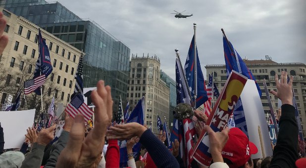 President Flies Over DC MAGA Rally Saturday; Gathering Deemed Success