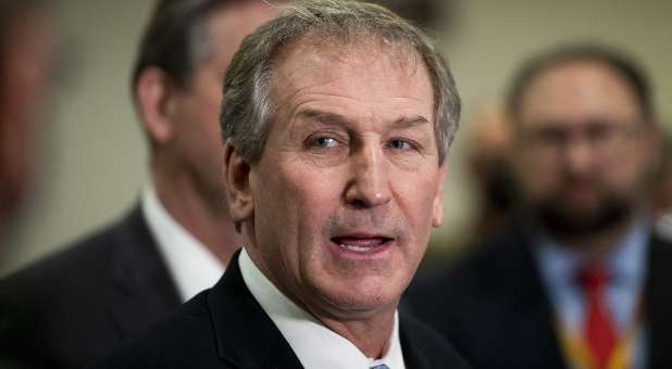 Defense lawyer for former President Donald J. Trump Michael van der Veen offers remarks to reporters after the U.S. Senate voted 57-43 to acquit former President Donald J. Trump on an impeachment charge of inciting the attack on the U.S. Capitol on January 6, 202, at the U.S. Capitol in Washington, DC, USA, on Saturday, February 13, 2021.