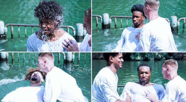 Auburn University Basketball Team Baptized in Jordan River