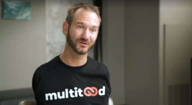 Nick Vujicic during an interview.