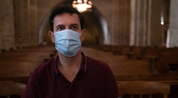 Wearing mask at church