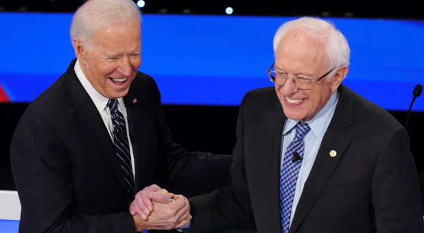 Joe Biden and Bernie Sanders