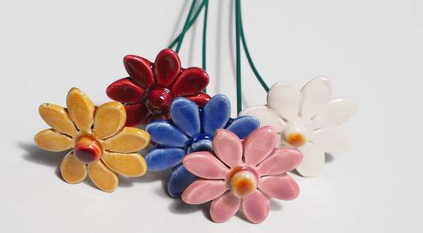 clay flowers