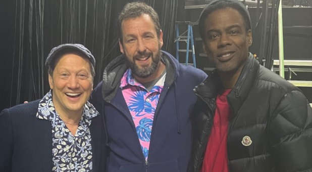 Rob Schneider, Adam Sandler and Chris Rock.