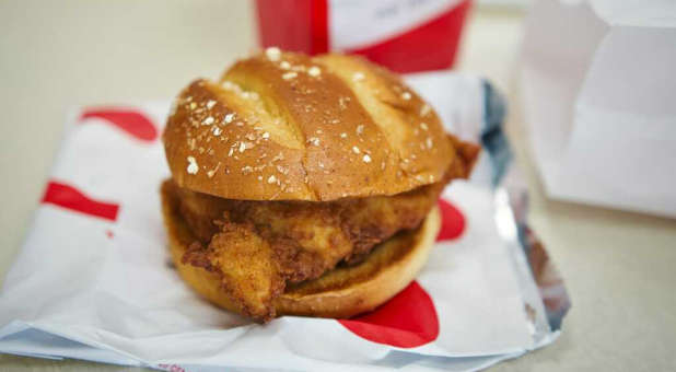 A Chick-fil-A sandwich.