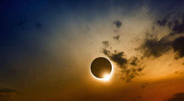 A total solar eclipse.