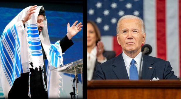 Jonathan Cahn and Joe Biden