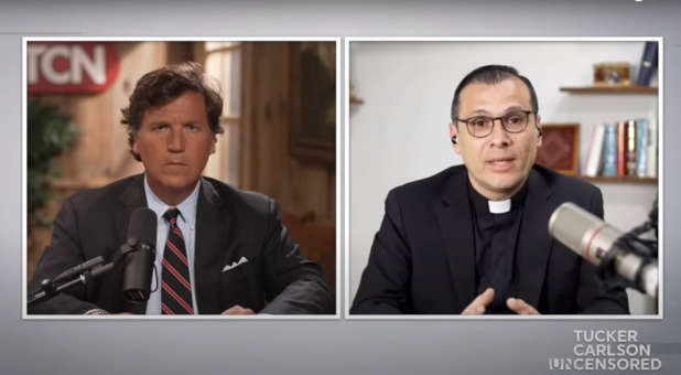 Tucker Carlson and Pastor Munther Isaac